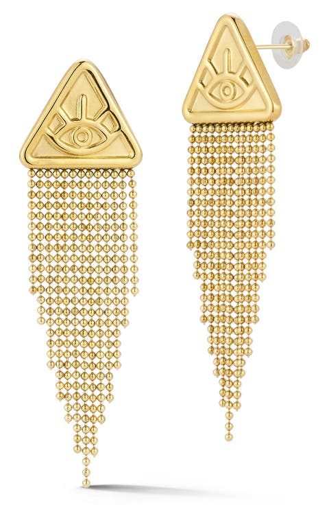 Evil Eye Drop Earrings