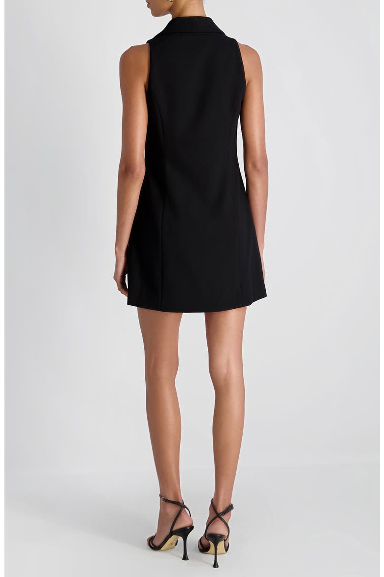 Whisper Sleeveless Double Breasted Blazer Minidress, Alternate, color, BLACK