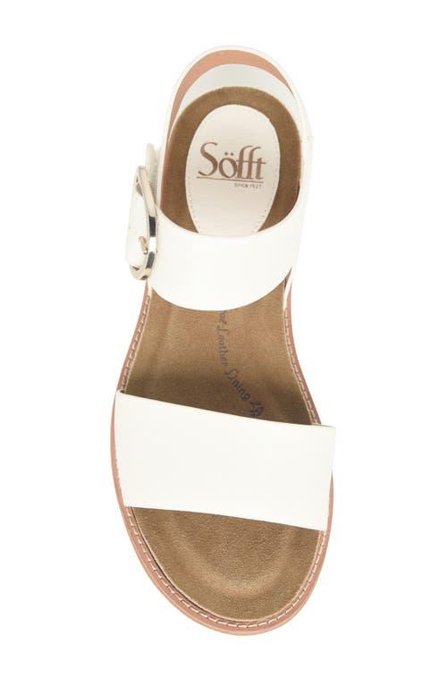 Söfft Bali Sandal In True White