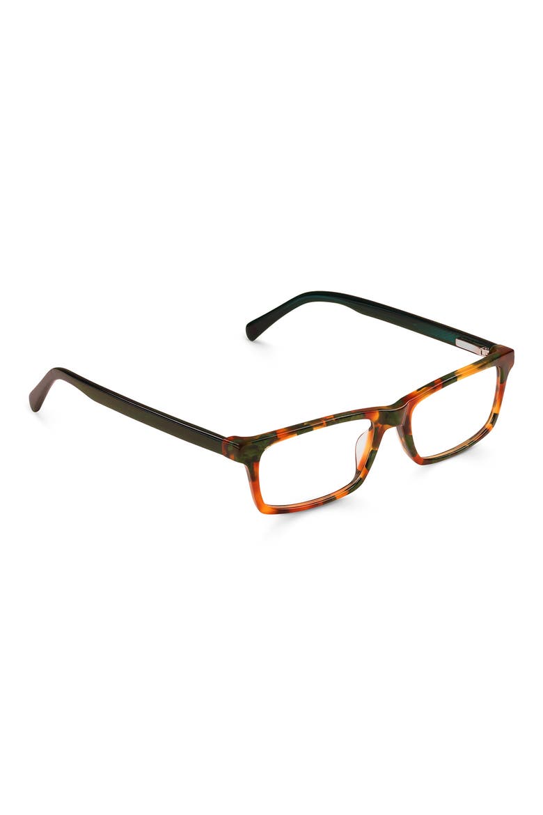 Number Cruncher 53mm Rectangular Reading Glasses, Alternate, color, GREEN / BROWN TORTOISE FOREST