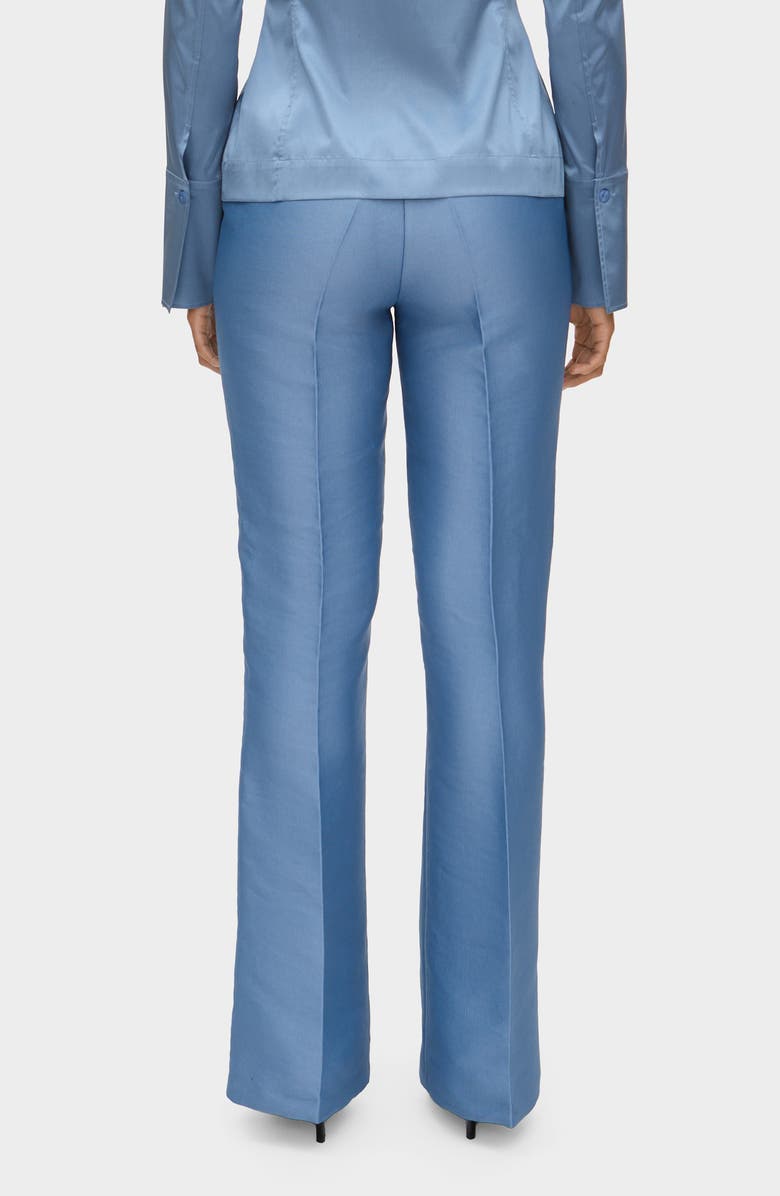 ALIGNE Figaro Satin Pants, Alternate, color, Steel Blue