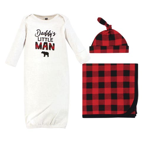 Newborn Layette Collection Gown, Swaddle & Choice of Headwear (Baby)