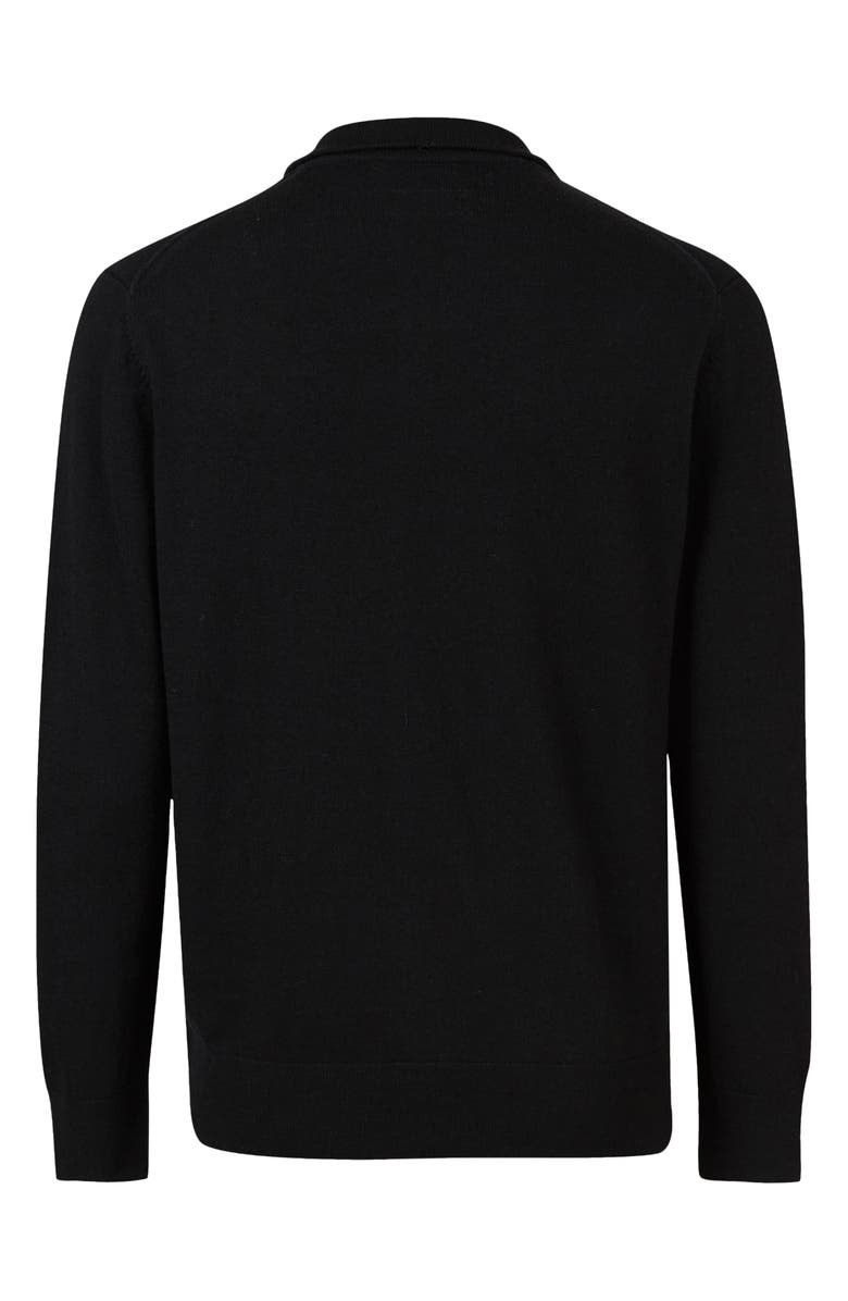 AllSaints Kilburn Half Zip Wool Blend Pullover, Alternate, color, 
