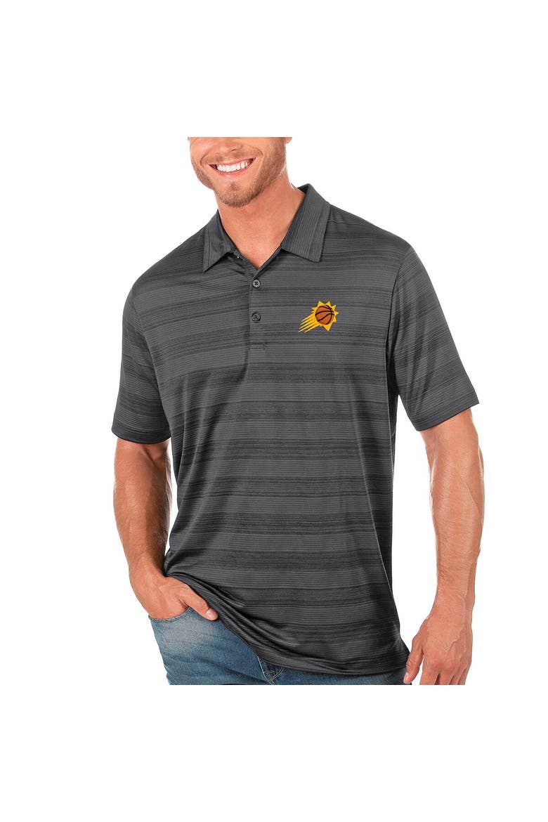 Men's Antigua Gray Phoenix Suns Compass Polo, Alternate, color, Gray