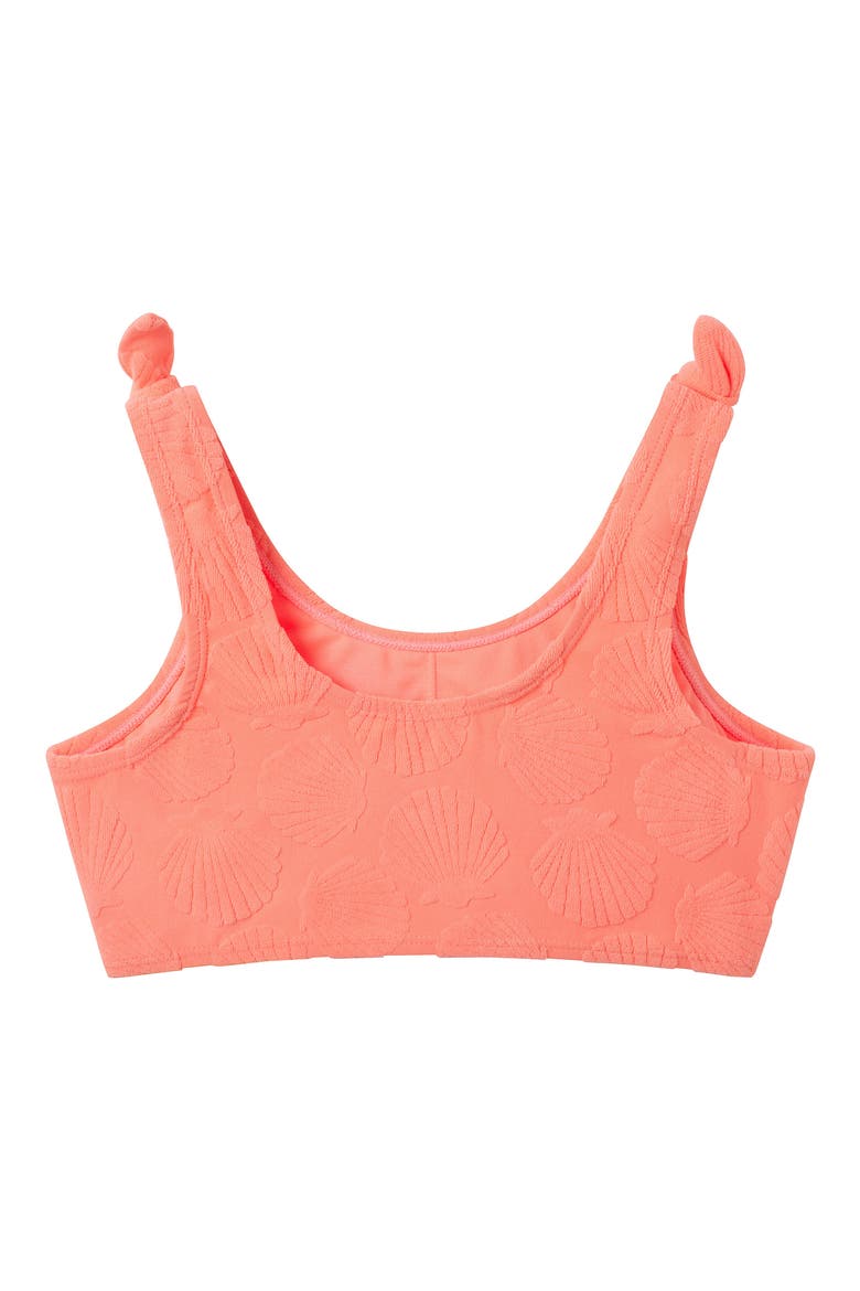 Kids' Shell Jacquard Two-Piece Swimsuit, Alternate, color, ORANGE
