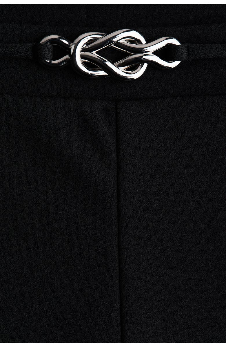 H&M Bootcut Ponte Di Roma Trousers, Alternate, color, Black