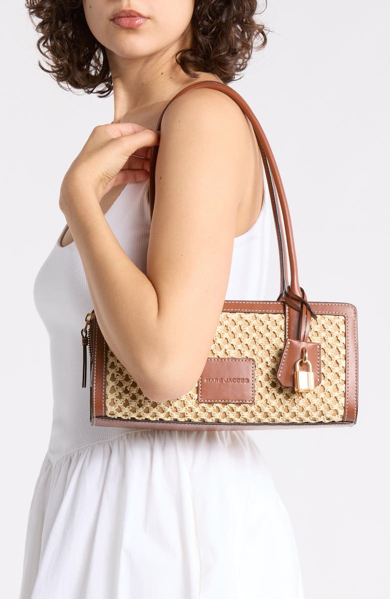 Marc Jacobs Woven Satchel Shoulder Bag, Alternate, color, Natural