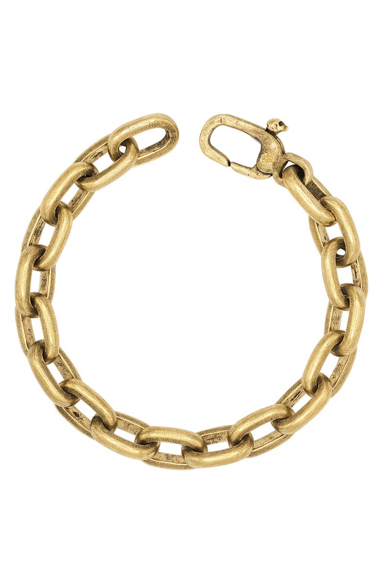 John Varvatos Men's Artisan Chain Bracelet, Main, color, Brass