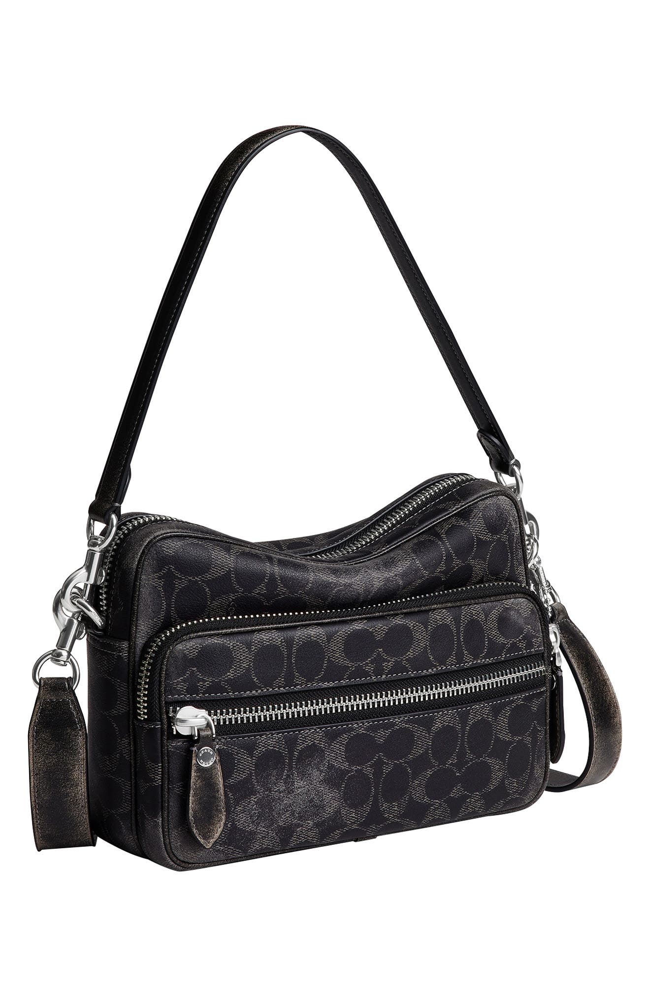 Dakota Loved Signature Crossbody Bag, Alternate, color, BLACK SIGNATURE