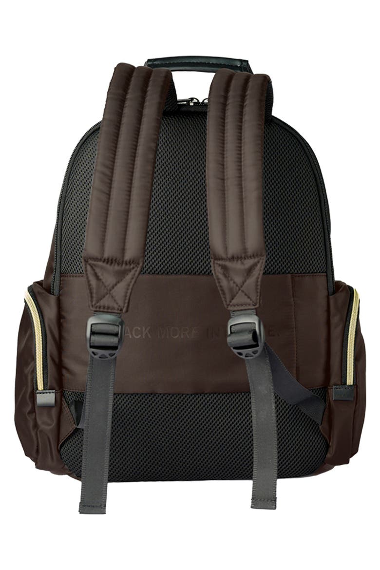 Madison Square 2-Piece Hardside Carry-On Luggage & Backpack Set, Alternate, color, CHOCOLATE BROWN