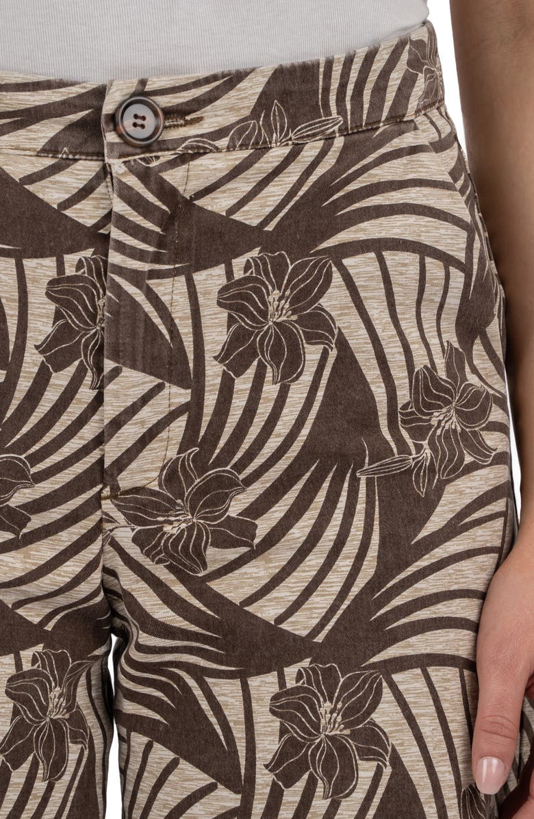 KUT from the Kloth Irina Print Shorts, Alternate, color, Brown