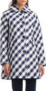 Kate Spade New York hooded water resistant a-line trench coat