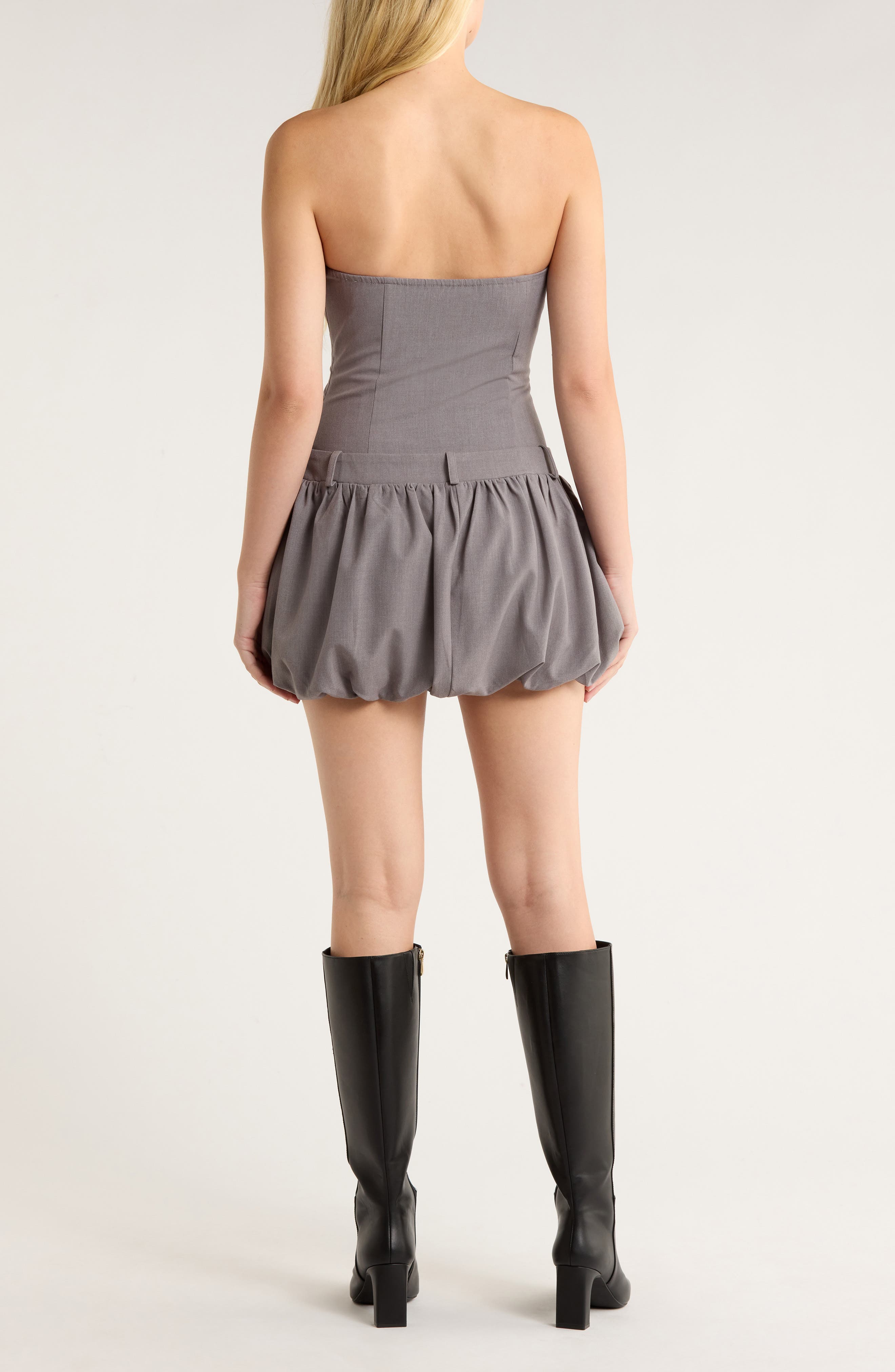 Valentina Strapless Bubble Minidress - image 2