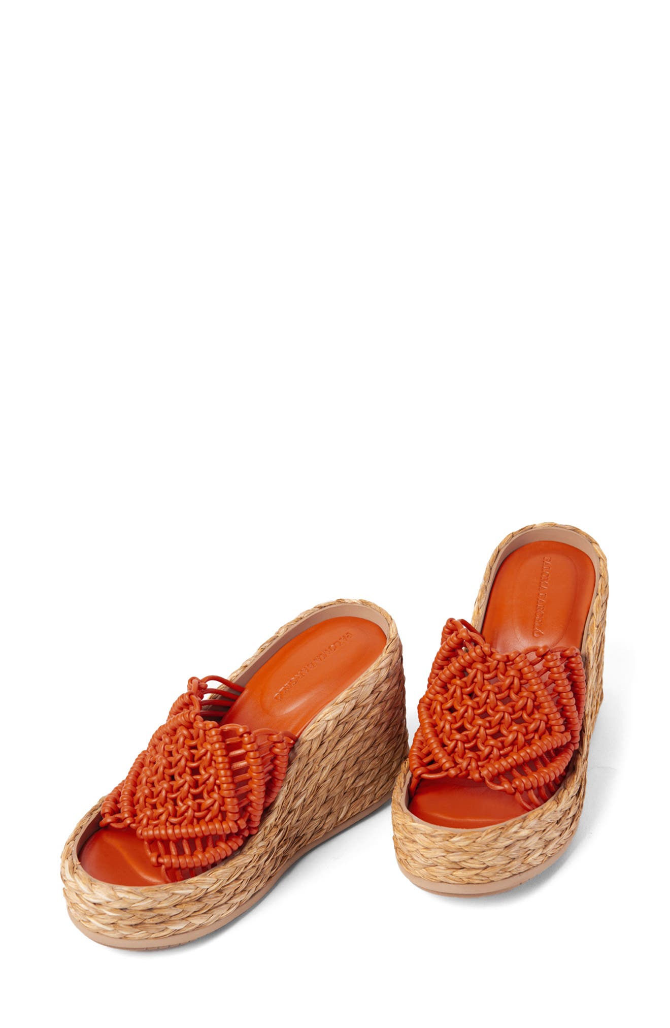 Paloma Barcelo Moira Raffia Wedge Sandal, Main, color, 