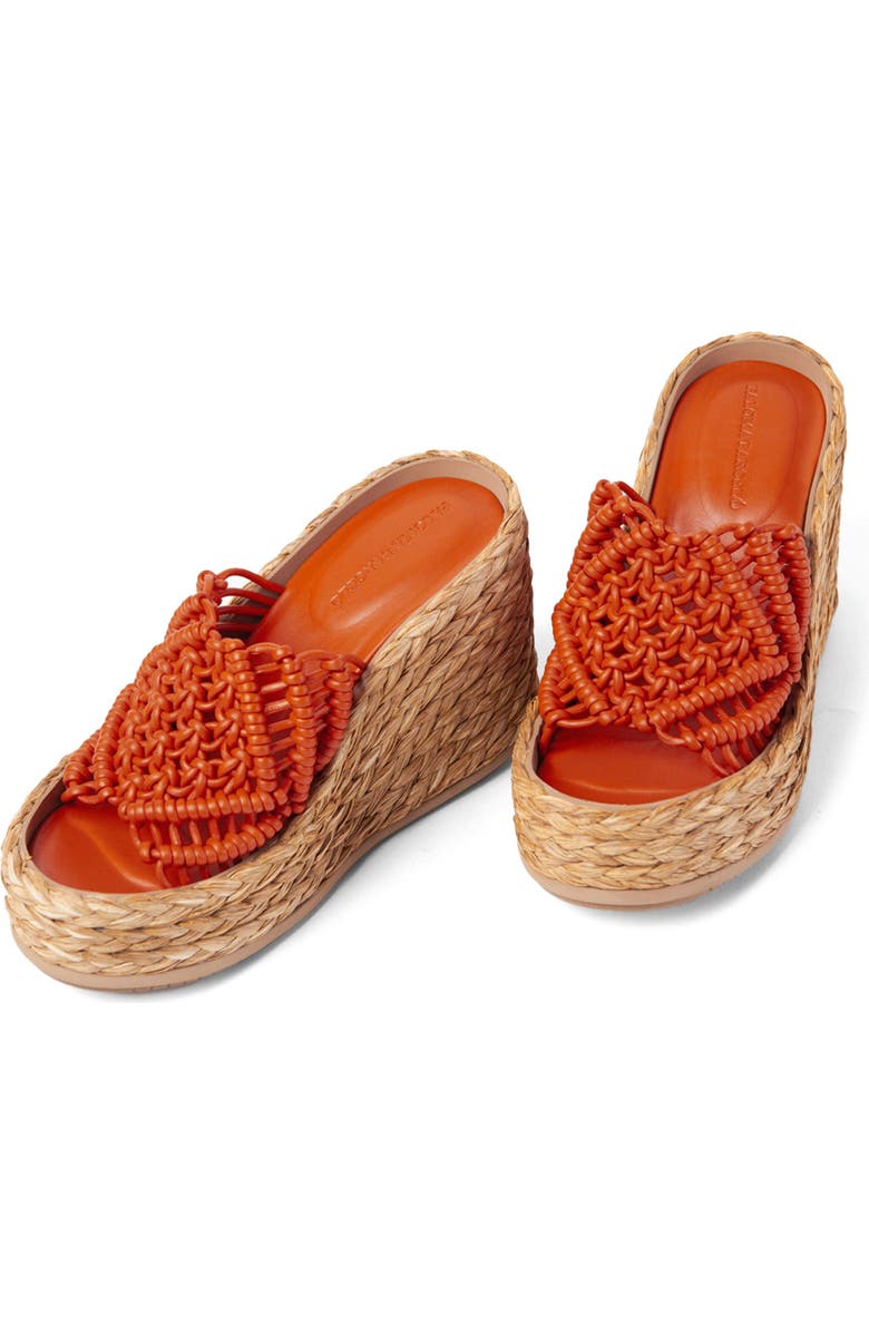 Paloma Barcelo Moira Raffia Wedge Sandal, Main, color,