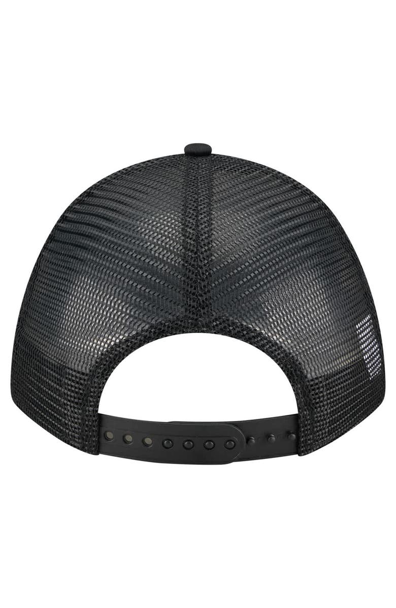 New Era Men's New Era Black Texas Rangers City Initial 9FORTY A-Frame M-Crown Adjustable Trucker Hat, Alternate, color, Black