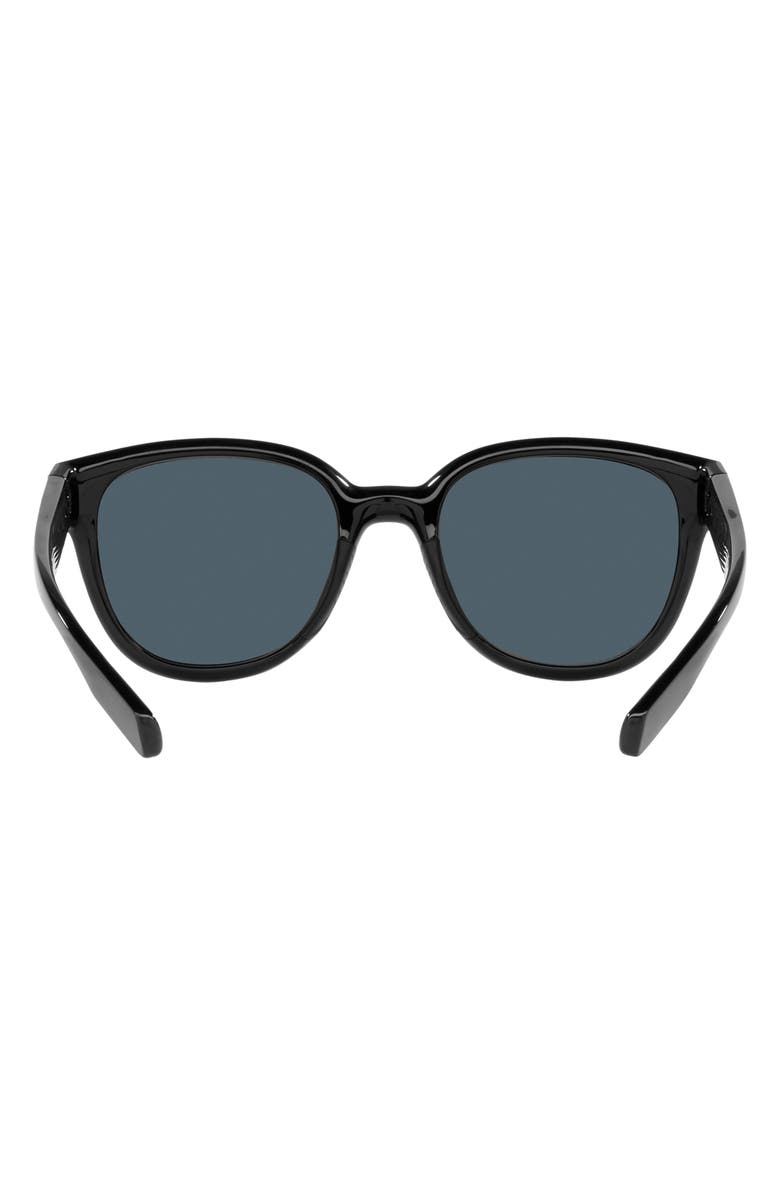 Costa Del Mar Salina 53mm Polarized Rectangular Sunglasses, Alternate, color, Black