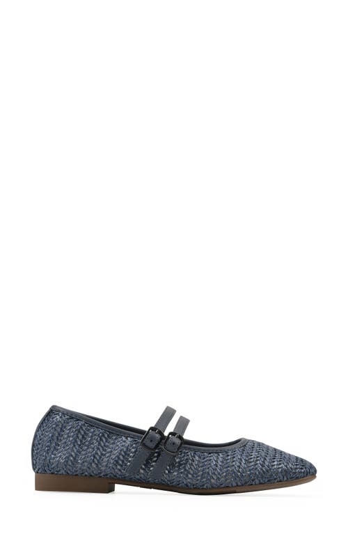 Cliffs By White Mountain Bocage Mary Jane Flat In Blue Smooth
