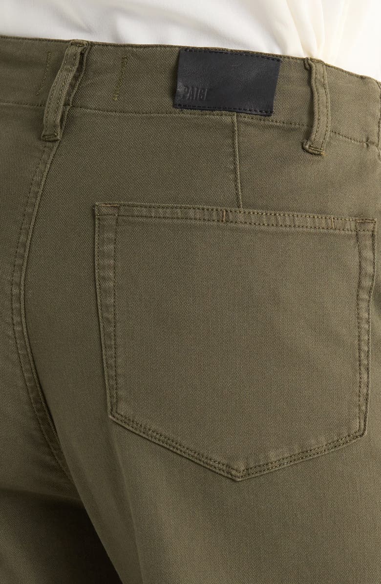 PAIGE Arellia Drawstring High Waist Barrel Trouser Jeans, Alternate, color, Vintage Forest Moss