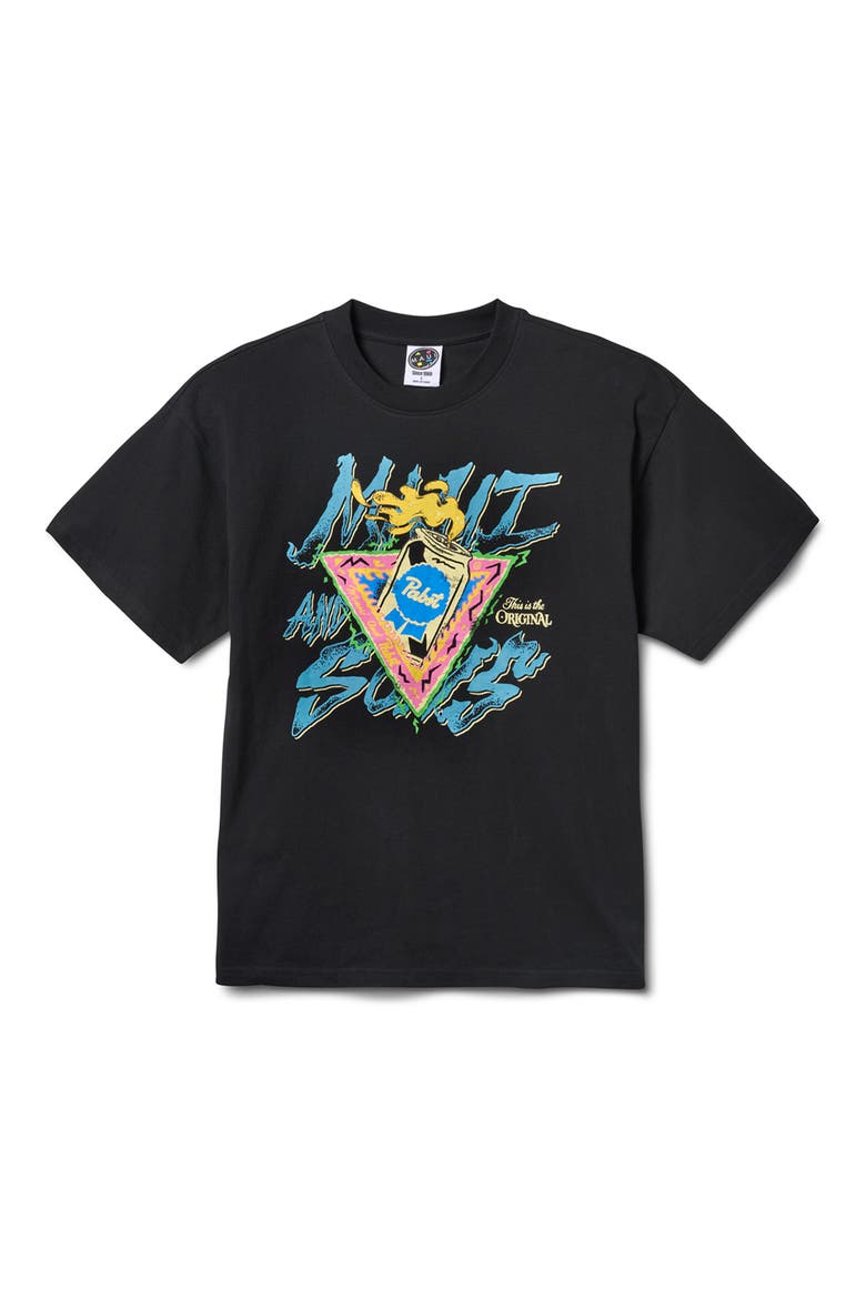 x Pabst Blue Ribbon Rad Graphic T-Shirt, Alternate, color, BLACK