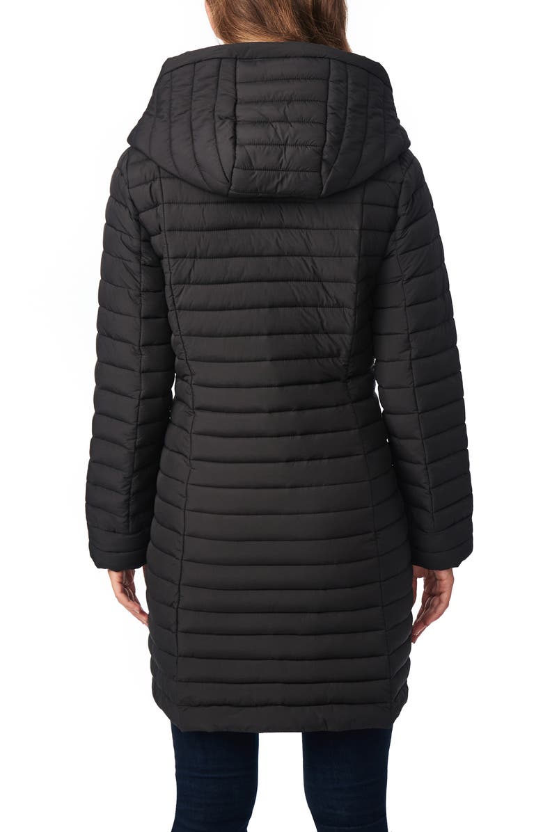 Bernardo Quilted Water Resistant Packable Walker Coat, Alternate, color,