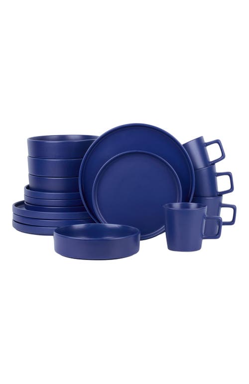 Stone Lain Cleo Stoneware 16-piece Dinnerware Set In Blue