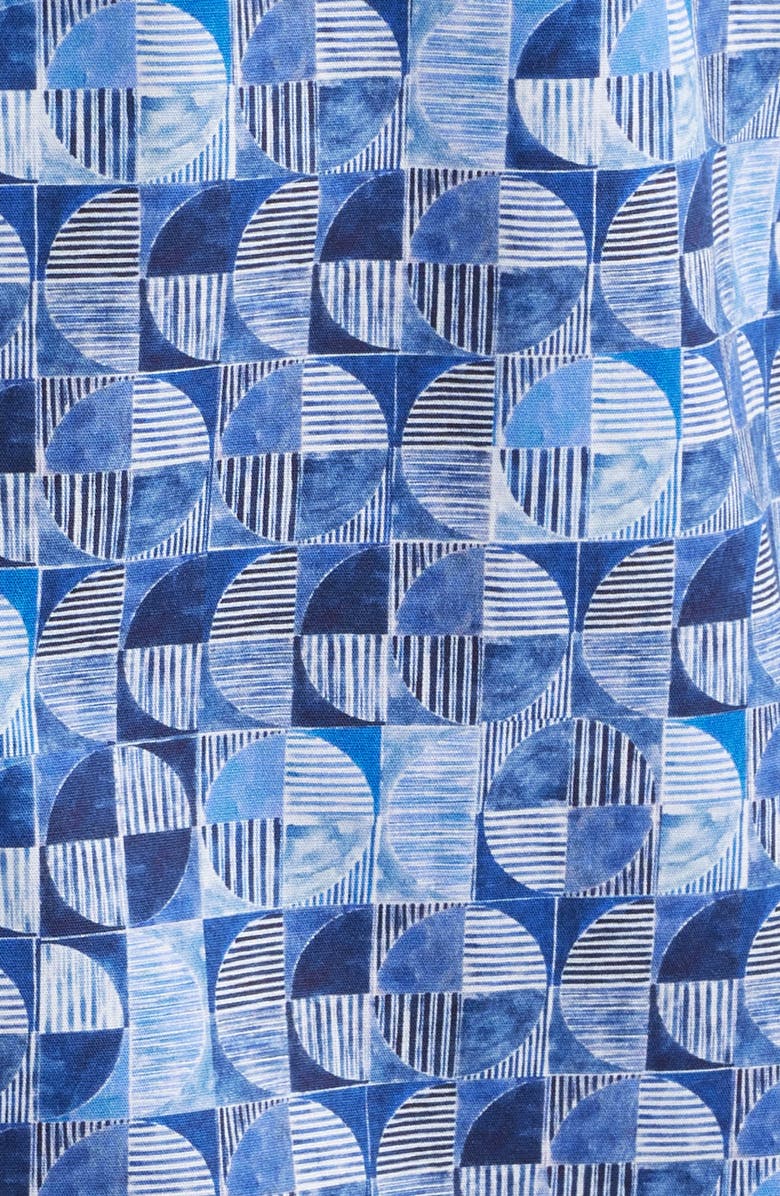 Bugatchi Julian Shaped Fit Button-Up Shirt, Alternate, color, Sapphire