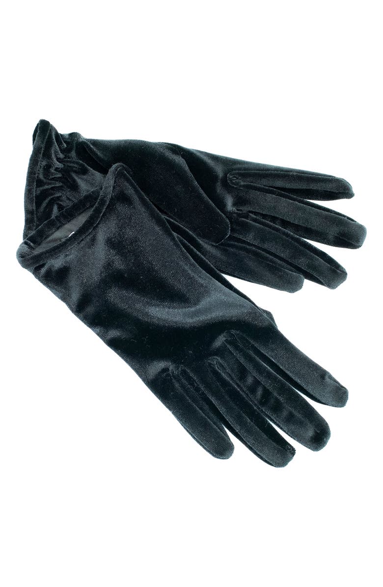 Portolano Stretch Velvet Gloves, Main, color, Black