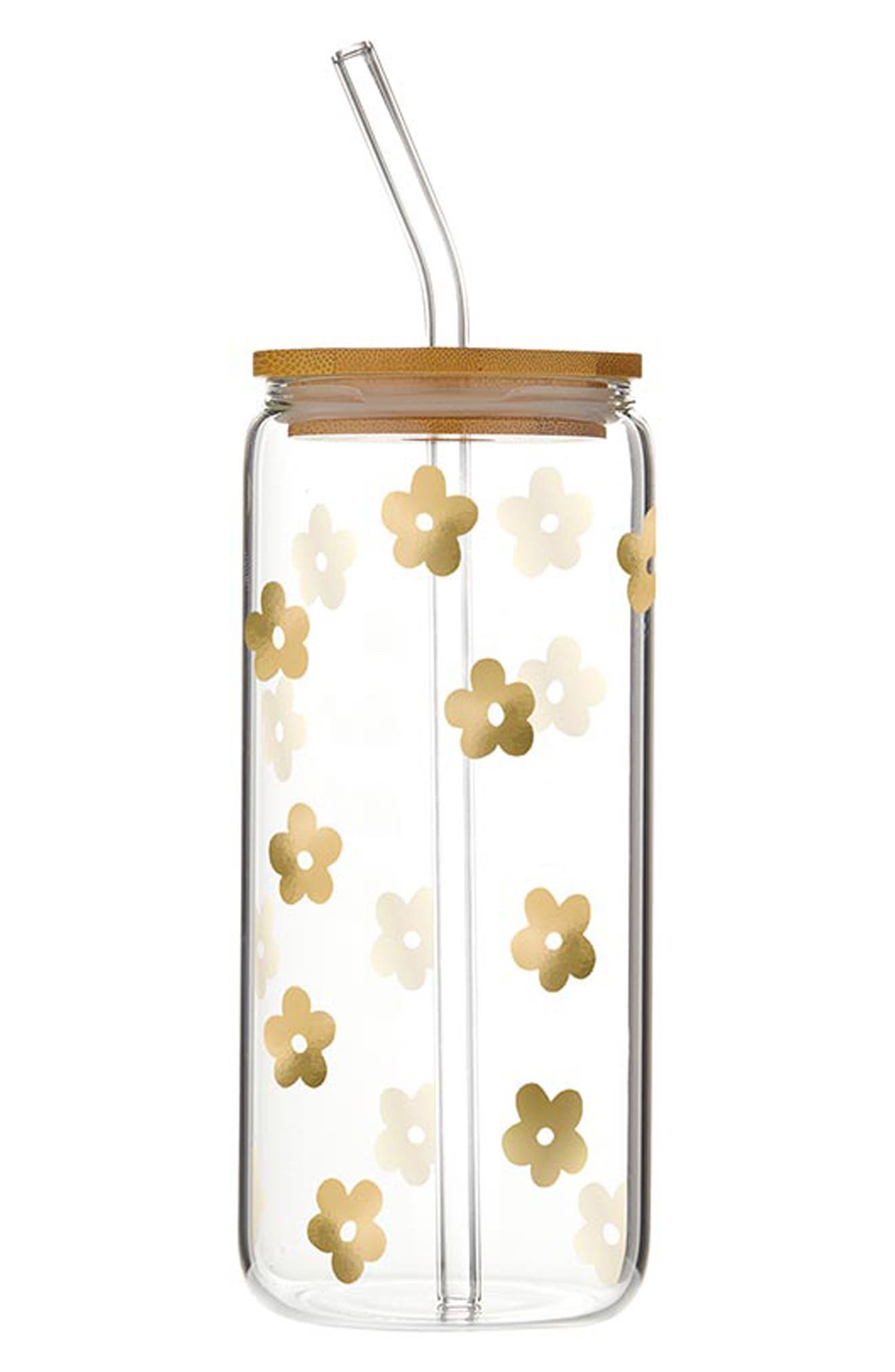 Gold Flowers Cold Brew Tumbler