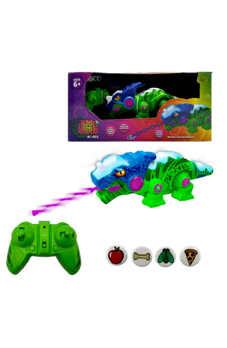 Kool Kreepers Rcrex Green & Blue Colorchanging Toy, 3+, Main, color, Multicolored
