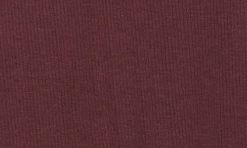 Shop Melrose And Market Long Sleeve V-neck T-shirt In Burgundy Fudge
