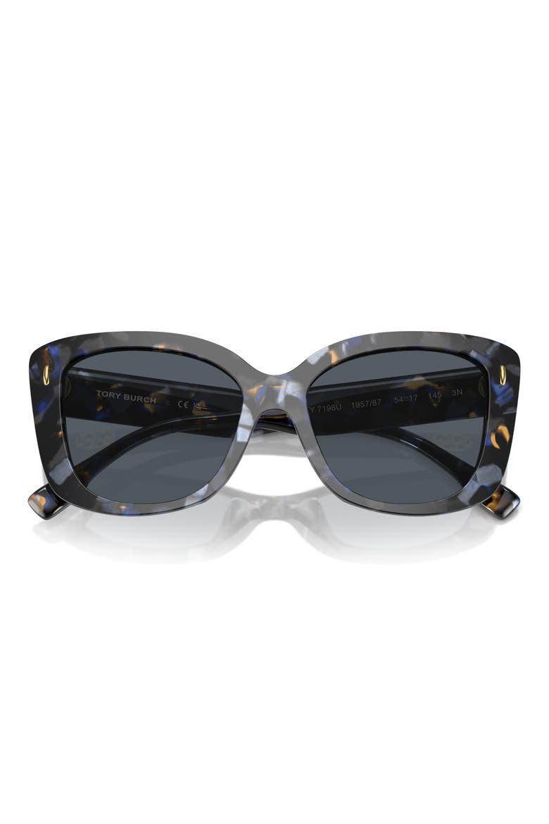 54mm Butterfly Sunglasses, Alternate, color, DARK GREY