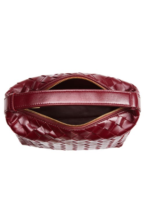 Bottega Veneta Mini Wallace Intrecciato Leather Shoulder Bag In Gold