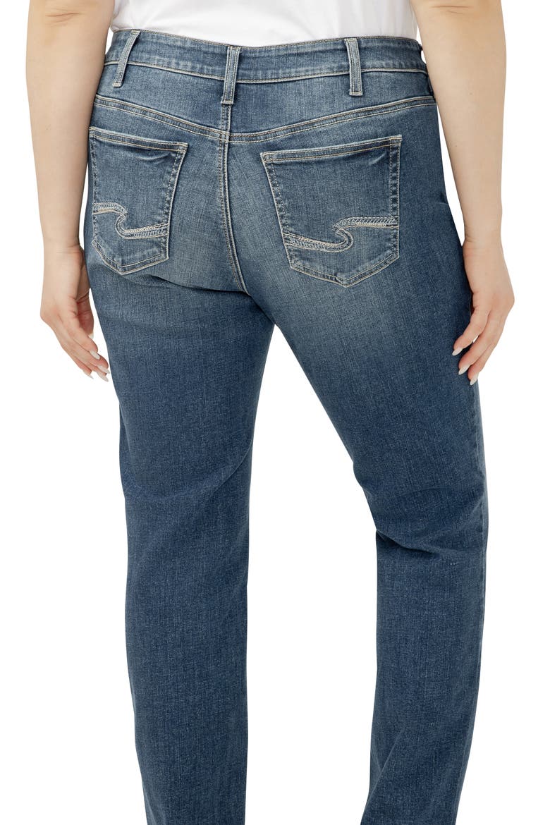 Elyse Straight Leg Jeans, Alternate, color, HALF MOON