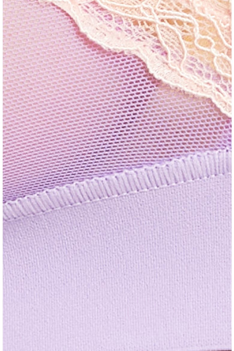 Passion Plunge Mesh Bralette, Alternate, color, PURP/CARNT