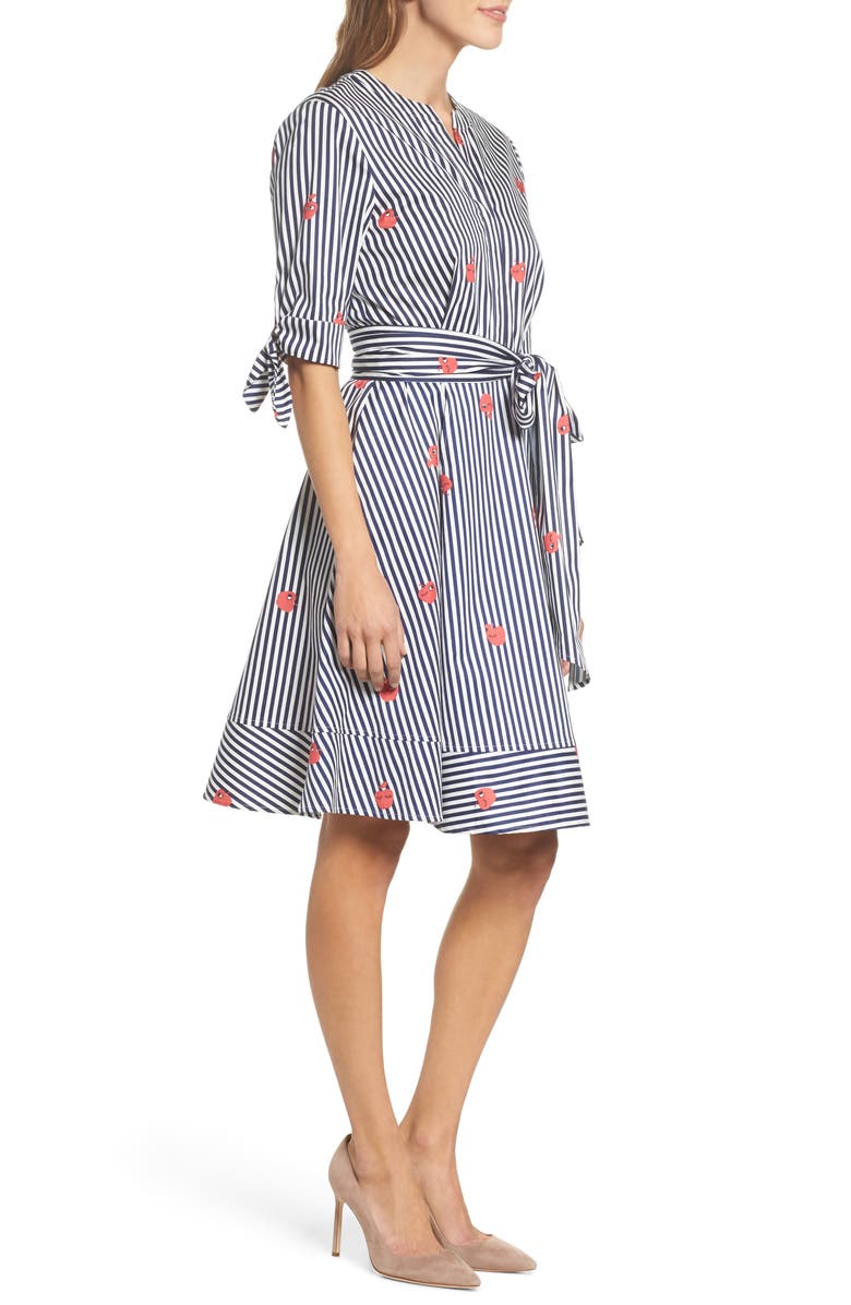 Felicity & Coco BELLA FIT FLARE TIE FRONT SHIR, Alternate, color, 