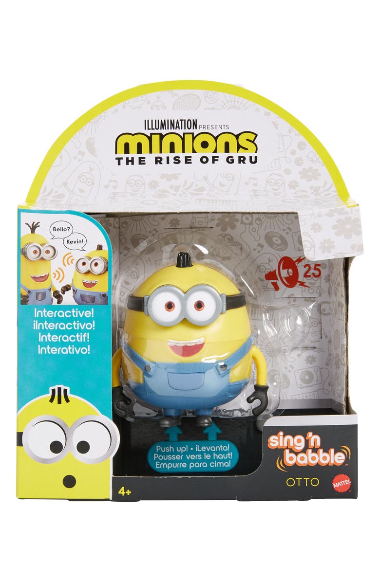 Mattel Minions: The Rise of Gru Sing 'N Babble Otto Toy, Main, color, 
