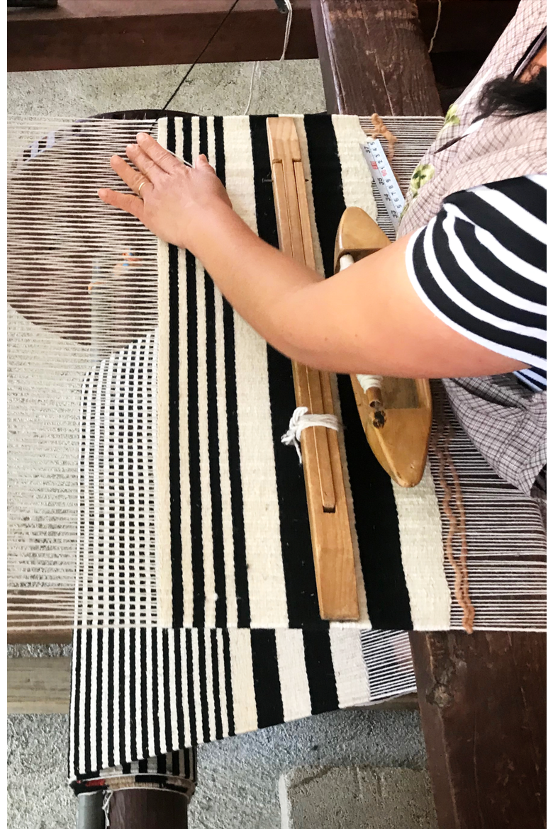 Zapotec Classic Striped Handwoven Flatweave Wool Rug, Alternate, color, Black