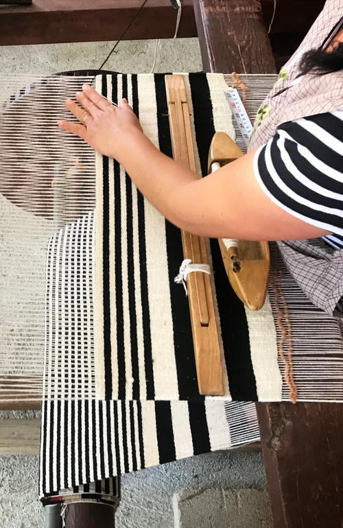 ARCHIVE NEW YORK ARCHIVE NEW YORK ZAPOTEC CLASSIC STRIPED HANDWOVEN FLATWEAVE WOOL RUG 
