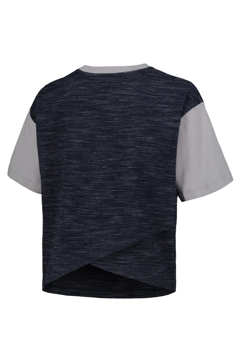 Women's 5th & Ocean by New Era Navy St. Louis City SC Athletic Cross Back Cropped T-Shirt, Alternate, color, Navy