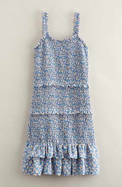 Kids' Smocked Ruffle Dress (Big Kid)