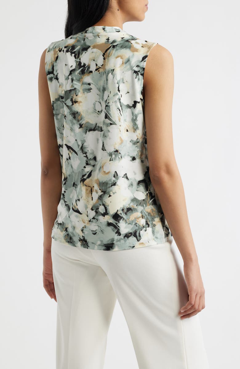 Anne Klein Floral Print Sleeveless Top, Alternate, color, 