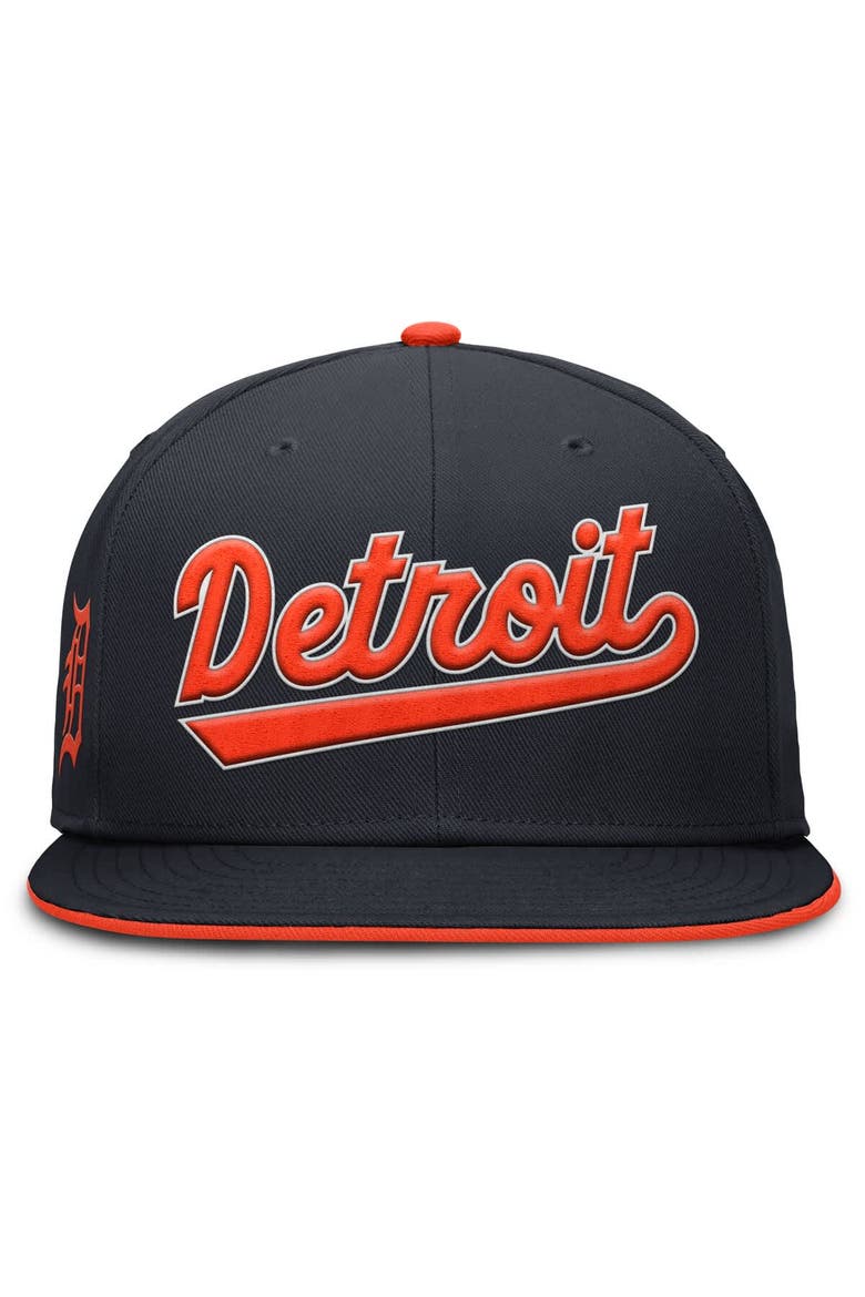 Men's Nike Navy Detroit Tigers True Performance Fitted Hat, Alternate, color, Navy