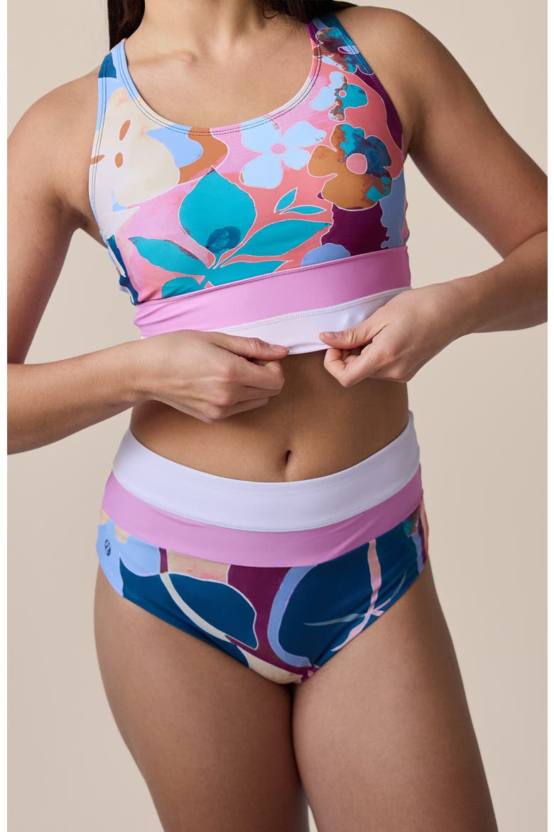 Colorblock Swim Bottom, Main, color, Sherbet