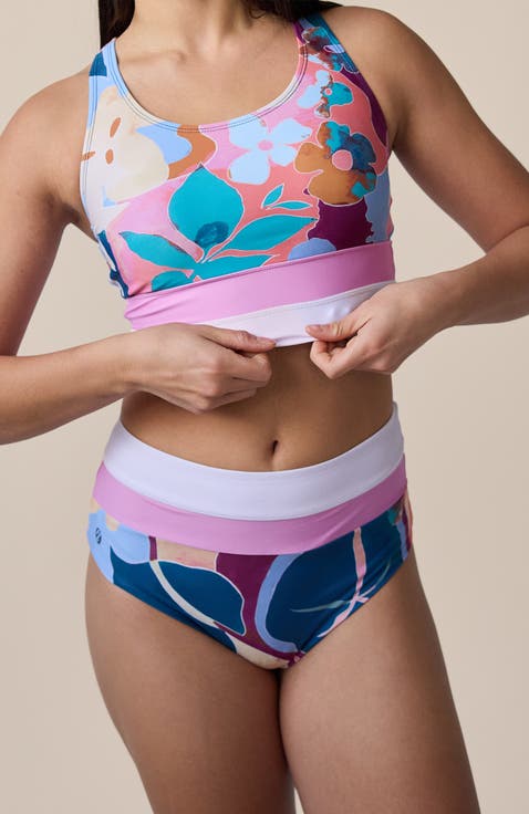 Colorblock Swim Bottom