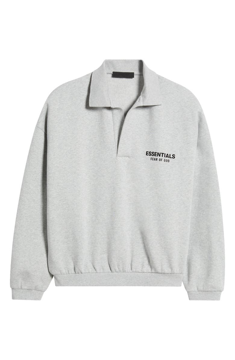 Fear of God Essentials Johnny Collar Fleece Sweatshirt, Alternate, color, 