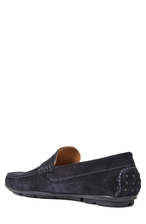 Aquatalia Enzo Water Resistant Driving Loafer In Blue
