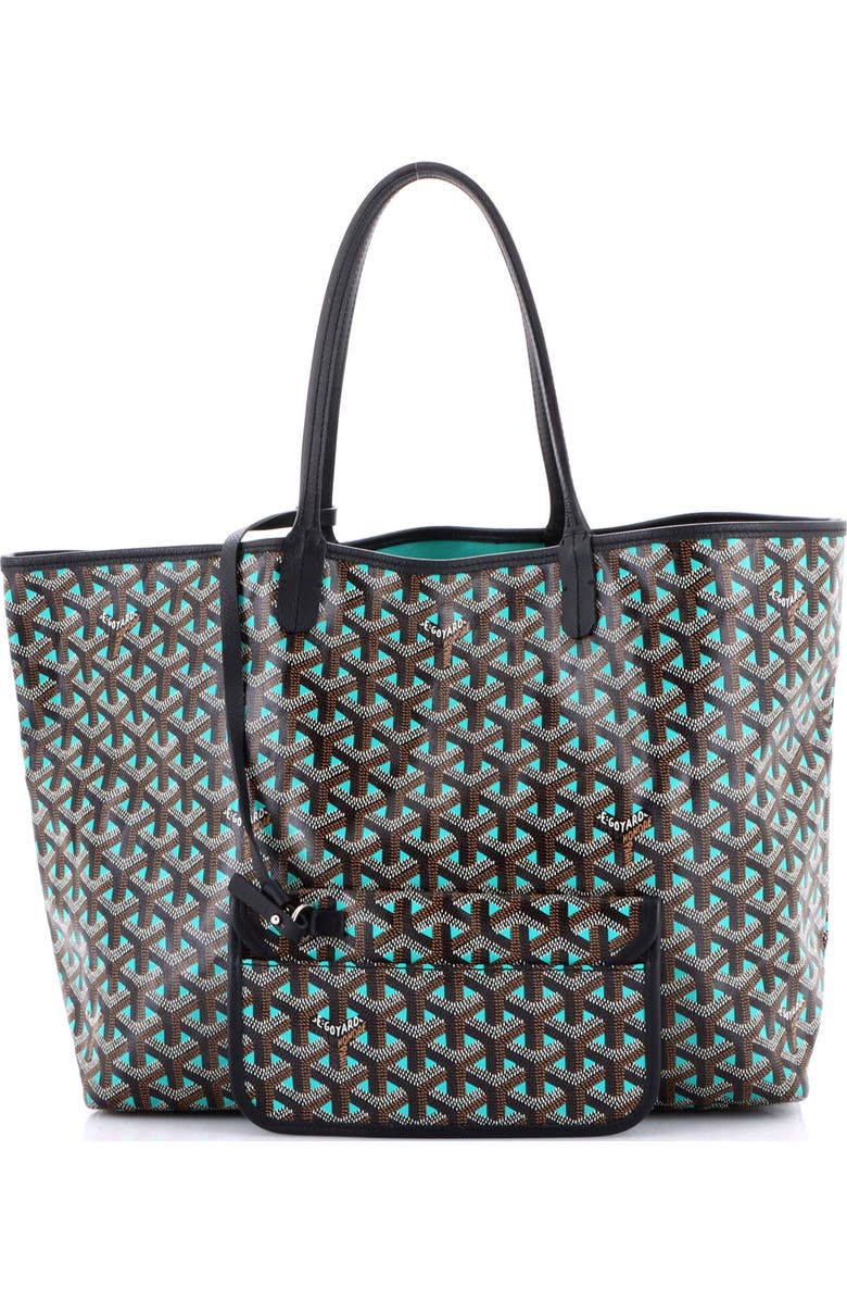 Pre-Owned Goyard Saint Louis Tote Claire Voie Coated Canvas PM, Alternate, color, Green