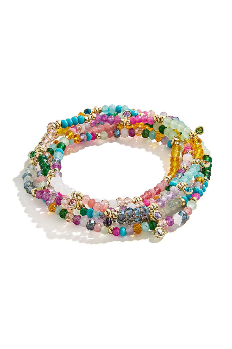 Indya Semiprecious Bracelet Set, Main, color, MULTI