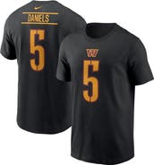 Nike Men's Nike Jayden Daniels Black Washington Commanders Player Name & Number T-Shirt
